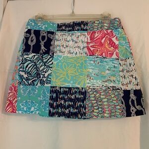 Lilly Pulitzer 'Marigold Skort in Multi Sailor Patch'